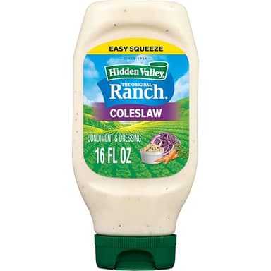 Hidden Valley Coleslaw Ranch Condiment and Dressing, Easy Squeeze Bottle, 16 Fl Oz (Package May Vary)