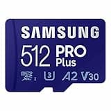 SAMSUNG PRO Plus microSD Memory Card + Adapter, 512GB microSDXC, Up to 180 MB/s, Full HD & 4K UHD, UHS I, C10, U3, V30, A2, for Android Smartphones, Tablets, GoPRO, and DJI Drone (MB MD512SA/AM)
