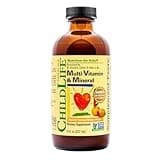 CHILDLIFE ESSENTIALS Kids Multivitamin & Mineral - Kids Vitamins, Liquid Multivitamin for Kids, Toddler Multivitamins, Liquid Vitamins, Baby Multivitamin - Natural Orange & Mango, 8 Fl Oz (Pack of 1)