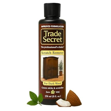 Trade Secret Scratch Concealer for Real Wood Furniture & Floors – Restores Dark Wood Scratch, Covers Nicks, Scuffs & Dogs, Cats Scratches, Marks, Minor Defects