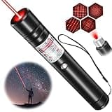 [Professional] Rechargeable Red Beam Flashlight Long Distance Range for TV/LED/LCD Screens Tactical Flashlights Presentation Office/Outdoors/Astronomic/Construction [001]