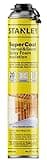 STANLEY Supercoat Spray Foam Insulation - Closed Cell Spray Foam Covers Up to 20 Sq.Ft., Gun Use, Gun Not Included, 27.1 oz, 1 Pack