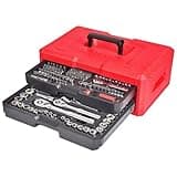 CRAFTSMAN Mechanics Tool Set, 256-Piece Hand Tool and Socket Set with 2-Drawer Tool Box (CMMT45256)
