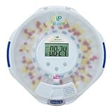 EziMedPil Automatic Pill Dispenser with Alarm, Sound & Light, up to 6 Alarms/Day, Easy-Read Display, 6 Dosage Templates, Locked 28-Day Frosted Lid Medication Dispenser for Protecting Pills Privacy