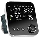 Blood Pressure Monitor Upper Arm Monitors for Home Use Adjustable 8.7"-16.5" Cuff LED Display 2x120 Memory Intelligent Voice Portable Machine with Storage Bag