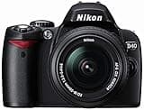 Nikon D40 6.1MP Digital SLR Camera Kit with 18-55mm f/3.5-5.6G ED II Auto Focus-S DX Zoom-Nikkor Lens (Renewed)