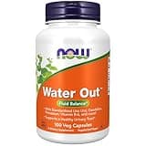 NOW Foods Supplements, Water Out With Standardized Uva Ursi, Dandelion, Potassium and Vitamin B-6, 100 Veg Capsules