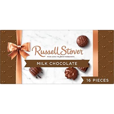Russell Stover, Milk Chocolate Assortment, Chocolate Gift Box, 9.4 Ounce