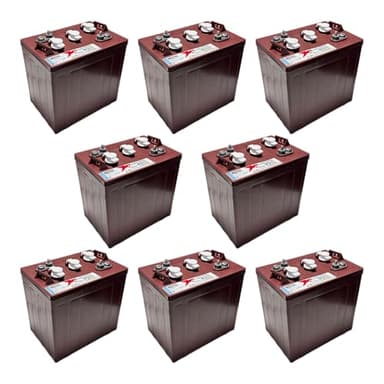 8 X TROJAN BATTERY T-105 PLUS 6V DEEP CYCLE FLOODED 225 Ah