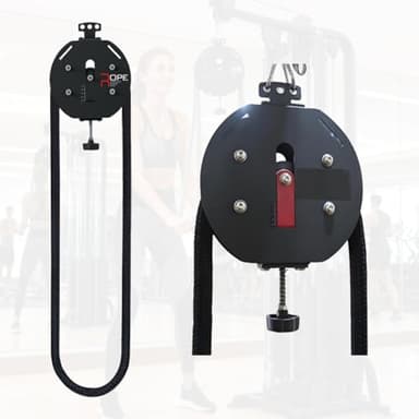 Endless Rope Trainer,Portable Cable Pulley System,Pulley Cable Machine System with Adjustable Resistance,Home Gym Equipment,for Grip,Arms,Back,Body Coordination Exercises (JG-PS07)