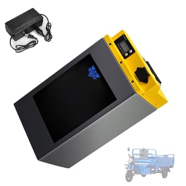WSDAV Motorcycle Battery 72V Lithium Battery Pack 72 Volt Replacement Spare Battery with Charger, Power Display and Portable Handle,72v 20ah