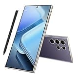 C24 Ultra 5G Unlocked Cell Phone, 6+256GB Smartphone, Android 13.0, 48+108MP Zoom Camera, Build in Pen,Long Battery Life 6800mAh, Dual SIM, 6.8“ HD Screen,Face ID/Fingerprint Lock/GPS (Deep Purple)