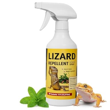 Lizard & Gecko Repellent Spray, 16 oz Plant-Based Spray, Safe for Home, Family & Pets, Repels Lizards and Geckos Naturally