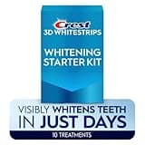 Crest 3DWhitestrips Whitening Starter Kit, at-Home Teeth Whitening, 10 Treatments