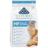Blue Buffalo Natural Veterinary Diet HF Hydrolyzed for Food Intolerance Dry Cat Food, Veterinarian Prescription Required, Salmon, 7-lb. Bag