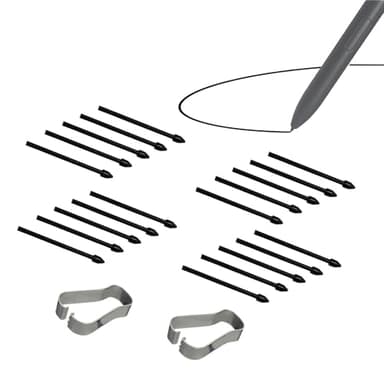 (20pcs Black Nibs Pack) Galaxy tab s7 fe Stylus Pen nibs,Tab s7 Replacement s Pen Hard Nibs Parts for Samsung Galaxy,tab s7, tab s7 fe (Black)