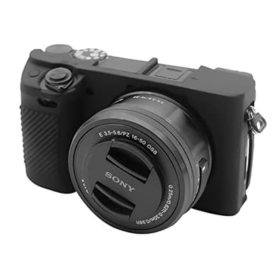 Easy Hood Case for Sony Alpha A6100 A6300 A6400 ILCE-6100 ILCE-6300 ILCE-6400 Digital Camera, Anti-Scratch Soft Silicone Housing Protective Cover Protector Skin (Black)