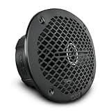 DS18 PRO-ZT Pro Audio Coaxial Midrange Speakers with Built-in Bullet Tweeter, 4-Ohms, Water Resistant - Black Metal Mesh Grill Included (1 Speaker) (6x9 inches)