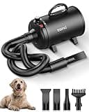 EGFKI Dog Dryer, 5.2HP/ 3800W Pet Grooming High Velocity Force Blower with 4 Nozzles, Adjustable Speed and Temperature Dog Hair Dryers for Grooming
