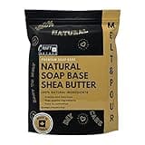 Craft & Nature 4 LB All Natural Shea Butter Moisturizing Glycerin Melt And Pour Soap Base for Soap Making