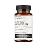 NATURAL SCIENTIFIC Lutein and Zeaxanthin Supplements - Best Eye Vitamins for Adults and Seniors - Organic, Vegan, Gluten-Free, Non-GMO - 1-Month Supply - 30 Capsules - Premium Eye Health Supplement