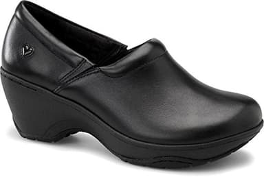 Nurse Mates Bryar Shoes | Full-Grain Leather | Slip-Resistant | Comfort Support | Black | Size 7.5M
