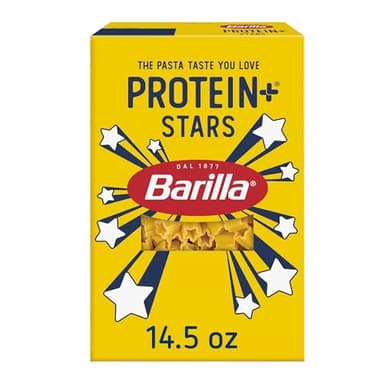 Barilla Protein+ (Plus) Stars Pasta, 14.5 Ounce - plant based - Made from Lentils, Chickpeas & Peas - Non-GMO