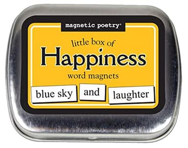 Magnetic Poetry - Little Box of Happiness Kit - Words for Refrigerator - Write Poems and Letters on The Fridge - Made in The USA