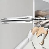 Closet Valet Rod, 11.8 inch Extending Valet Rods, Valet Rod For Closet Pull Out, Closet Valet Rods Slide Out With Installation Screws
