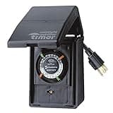 Intermatic P1121 Heavy Duty Outdoor Timer 15 Amp/1 HP for Pumps, Aerators, Heaters, Holiday Decorations and Landscape Lighting , Black