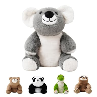 AmyToo Weighted Stuffed Animals, Giant Koala Stuffed Animal, Weighted Koala Plush, Toy Gifts for Kids & Adults, Gray, 4.5 lbs, 25 Inch