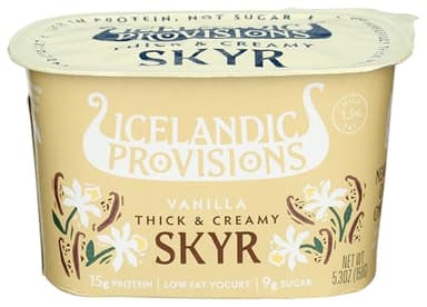Icelandic Provisions, Yogurt Skyr 1.5% Vanilla, 5.3 Ounce
