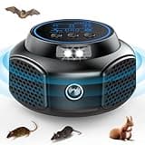 BORHOOD Rodent Repellent Ultrasonic Plug in,2025 Upgraded Mouse Squirrels Mice Rats Repellent with 3 Wave Working Modes & Flashing Light Indoor