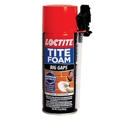 Loctite Tite Foam Big Gaps Spray Foam Sealant, 12 fl oz Can, 1 Pack - Polyurethane Expanding Insulation