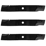 3PK Oregon 92-047 Mower Blade Compatible with 48" Cut Kubota Kommander ZG123, ZG124, ZG2048, K5617-97530, K5575-34330, K5575-97530