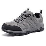 SHULOOK Men's Waterproof Hiking Shoes Lightweight Breathable Trekking Trails Shoes Non-Slip Outdoor Shoes