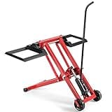 Goplus Lawn Mower Lift, 500LBS Zero Turn Mower Lift with Hydraulic Jack, Mower Lift Jack for Riding Tractors