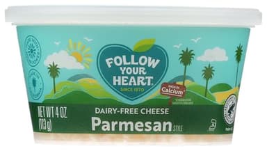 Follow Your Heart, Alternative Cheese Parmesan Shredded Tub, 4 Ounce