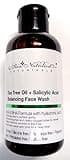 Skin Nutrition Botanical s - Tea Tree Oil + Salicylic Acid Balancing Face Wash 4oz (118ml), 4 Ounce (Pack of 1)