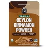 FGO Organic Ceylon Cinnamon Powder, 8oz Pure Sri Lanka Cinnamon for Spice & Seasoning, Great for Baking, Cooking, & Drinks, Additive Free, Non-GMO (Pack of 1)