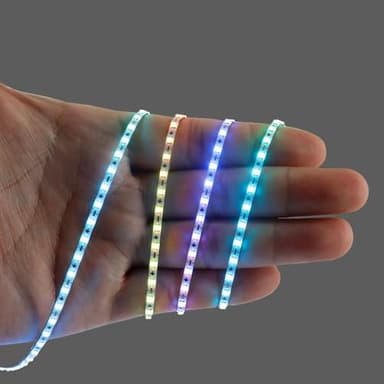 Xnbada 3.2FT WS2812B WS2812 2.7mm Ultra Narrow LED Strip,160LEDs/m Individually Addressable Dream Color Flexible Smart Light Tape for Bedroom,Kitchen,Stage,TV Backlight,DC12V