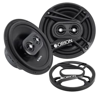 ORION Cobalt Series CB653 6.5” 3-Way Coaxial Car Speakers, 240W, 4 Ohms, Full Range, Enhanced Bass, Polypropylene Cone & Butyl Rubber Surround, Easy Install (Pair)