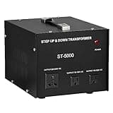 Yaeccc Voltage Converter Transformer, Step Up/Down (220V to 110V, 110V to 220V) - Efficient Power Conversion for International Travel and Home Use (5000W)
