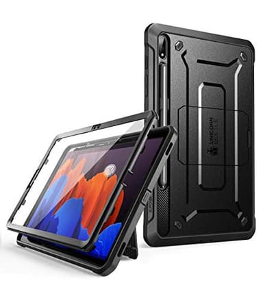 SUPCASE for Samsung Galaxy Tab S8 Plus/Tab S7 Plus Case with Stand (Unicorn Beetle Pro), [Built-in Screen Protector & S Pen Holder] Full-Body Heavy Duty Tablet Cover for Tab S8 Plus/S7 Plus, Black