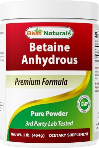 Best Naturals Betaine Anhydrous Trimethylglycine (TMG) Pure Powder 1 Pound (1 LB (Pack of 1))