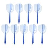 PATIKIL Integrated Dart Shaft & Flights, 9 Pack Durable Plastic Dart Flight Set, Blue
