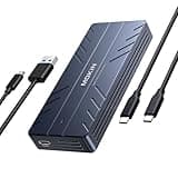 40Gbps M.2 NVMe Enclosure with Cooling Fan,Thunderbolt SSD Enclosure for M1 Pro/Max Mac,MOKiN Aluminum M.2 Enclosure Support M/B+M Key Size 2280/2260/2242 Compatible with Thunderbolt 3/4/USB4/3.2/3.1