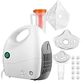 Nebulizer Compressor Adjustable Amount for Adults and Kids, Compressor Nebulizer with 1 Set of Kits for Breathing Problems Effectively
