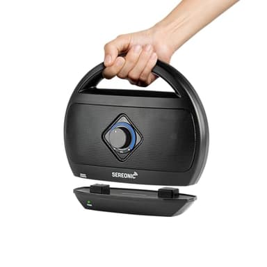 Portable Wireless TV Speakers - Ideal for TV Watching Without The Blaring Volume - Wireless Speakers Designed for Hard of Hearing, Elderly, and Seniors