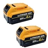 SEHMTSRF DCB206 Battery Replacement for Dewalt 20V Battery Compatible with Dewalt 20V Battery DCB206 DCB205 DCD/DCF/DCG for Dewalt 20 Volt Series Cordless Power Tools